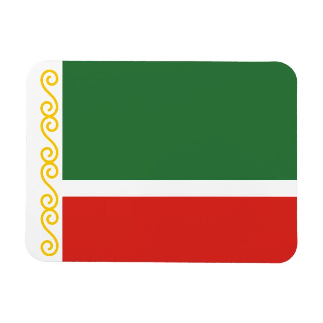 Íman Bandeira da Chechênia (Horizontal)
