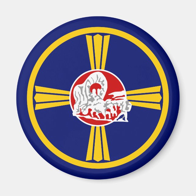 Íman Bandeira da Cidade de Omaha (Nebraska) (Frente)