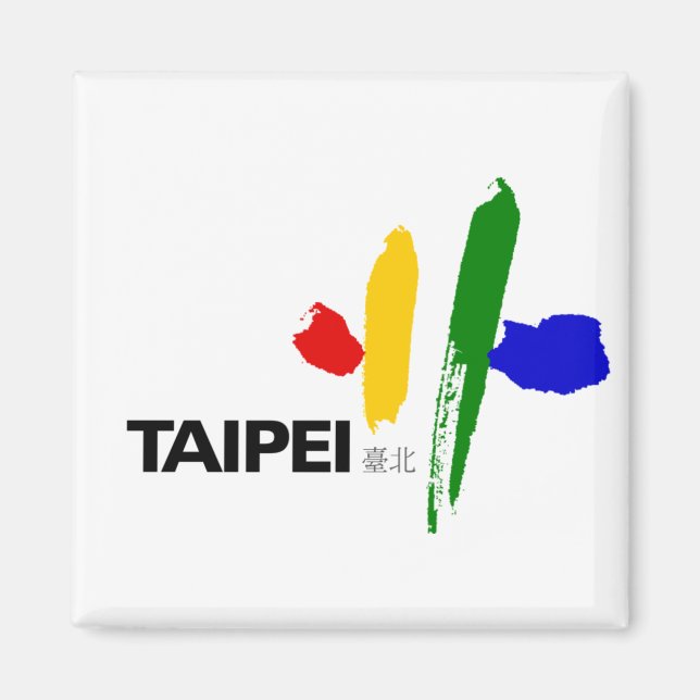Íman Bandeira da Cidade de Taipei (Taiwan) (Frente)