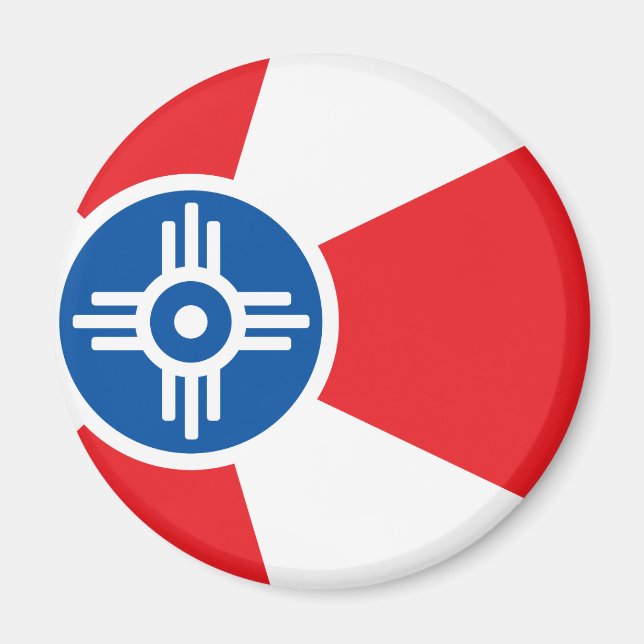 Íman Bandeira da cidade de Wichita (Frente)