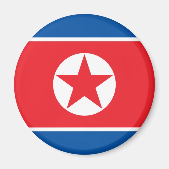 Íman Bandeira da Coreia do Norte (Frente)