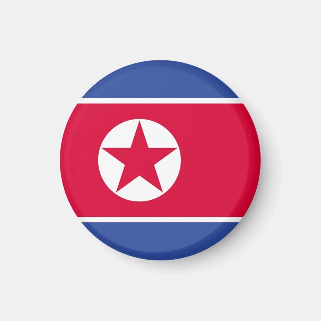 Íman Bandeira da Coreia do Norte (Frente)