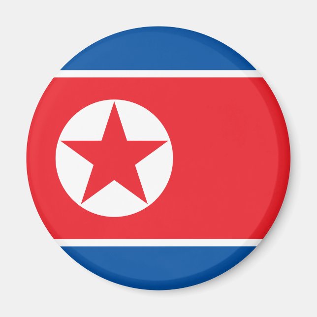 Íman Bandeira da Coreia do Norte (Frente)