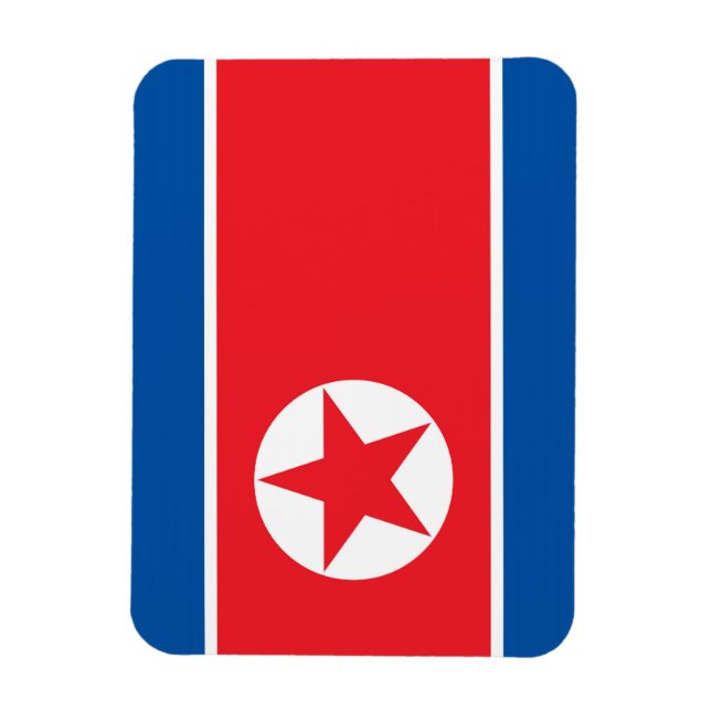 Íman Bandeira da Coreia do Norte (Vertical)