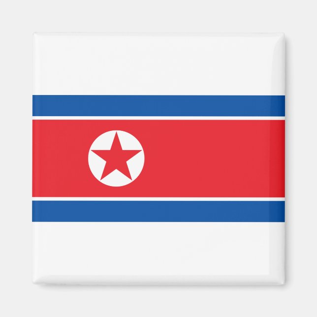 Íman Bandeira da Coreia do Norte (Frente)