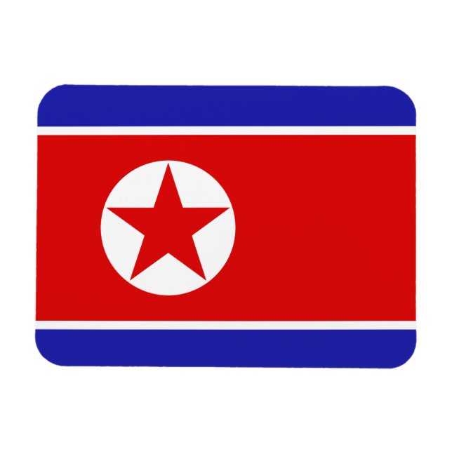 Íman Bandeira da Coreia do Norte (Horizontal)