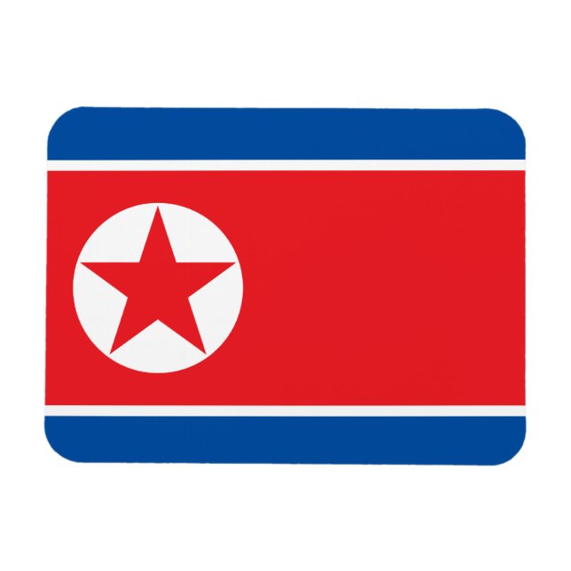 Íman Bandeira da Coreia do Norte (Horizontal)