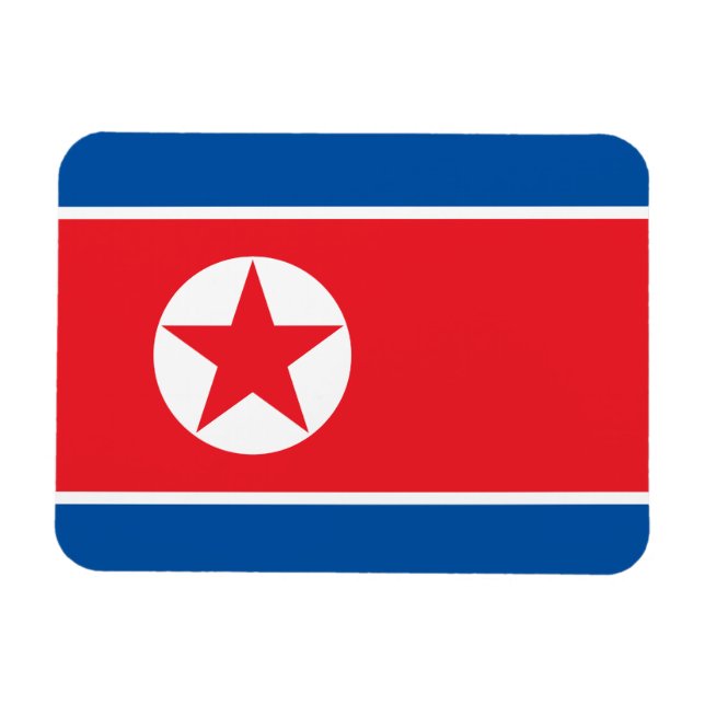 Íman Bandeira da Coreia do Norte (Horizontal)