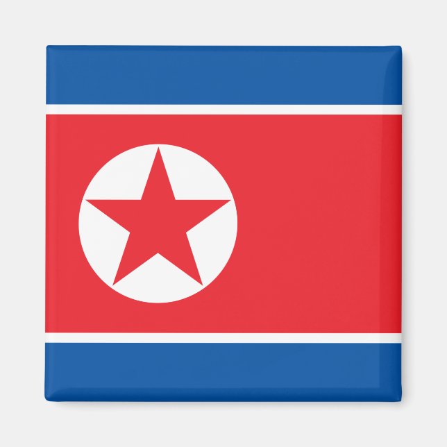 Íman Bandeira da Coreia do Norte (RPDC) (Frente)