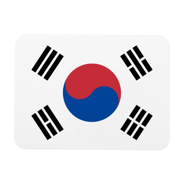 Íman Bandeira da Coreia do Sul (Horizontal)