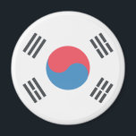 Íman Bandeira da Coreia do Sul<br><div class="desc">Bandeira da Coreia do Sul Emoji. Emoji art Versão 2 de EmojiOne. Licenciado sob Creative Commons (CC-BY 4.0).</div>