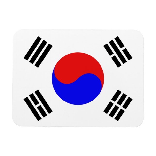Íman Bandeira da Coreia do Sul (Horizontal)