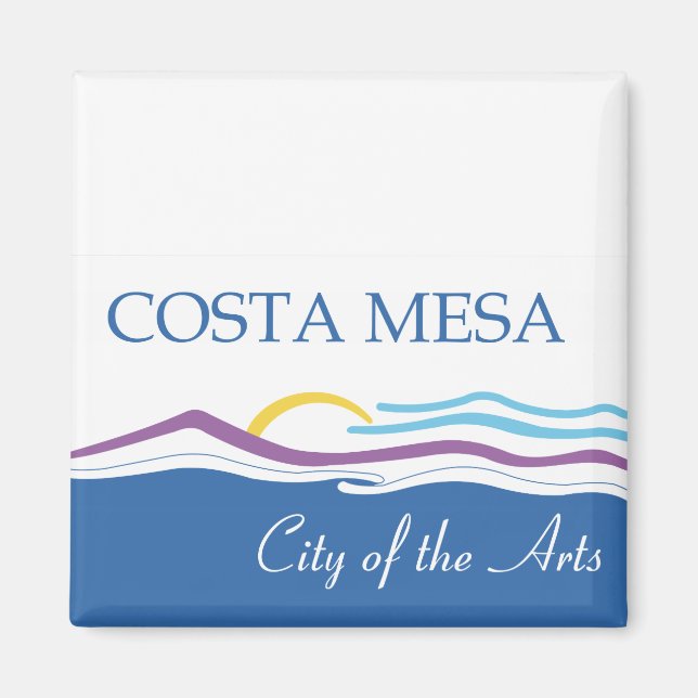Íman bandeira da Costa Mesa (Frente)