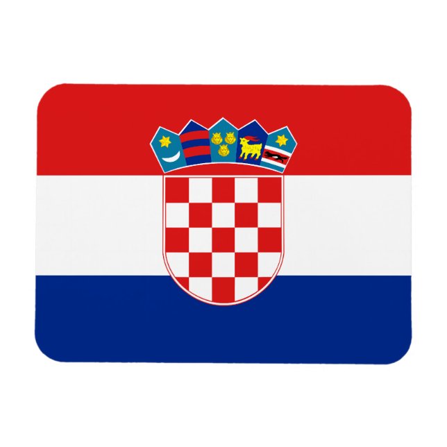 Íman Bandeira da Croácia (Horizontal)