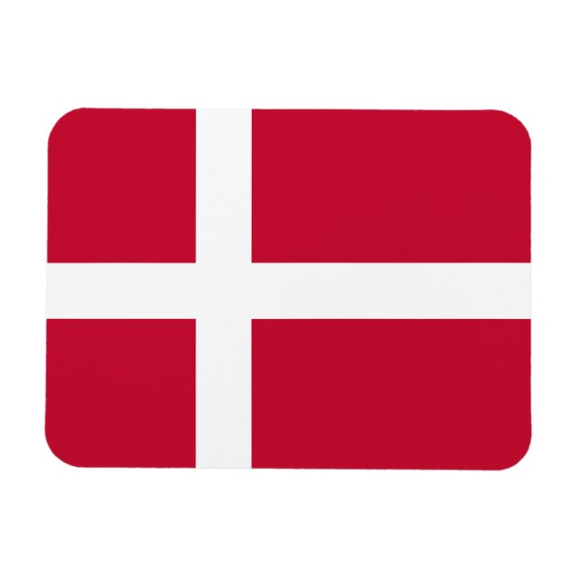 Íman bandeira da Dinamarca (Horizontal)