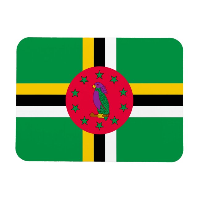 Íman Bandeira da Domínica (Horizontal)