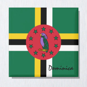 Íman Bandeira da Dominica e fãs de feriados e esportes