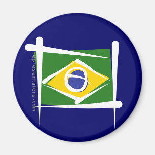 Íman Bandeira da escova de Brasil