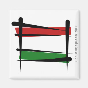 Íman Bandeira da escova de Hungria