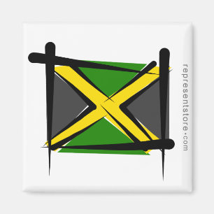 Íman Bandeira da escova de Jamaica