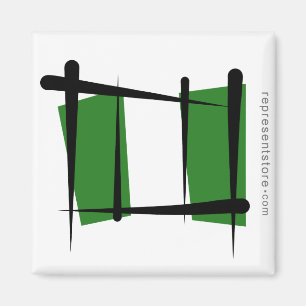 Íman Bandeira da escova de Nigéria