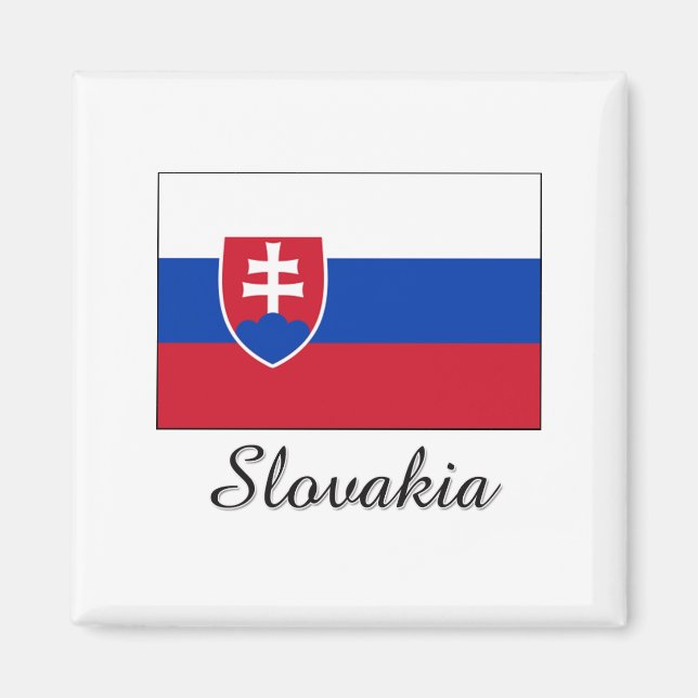 Íman Bandeira da Eslováquia Design (Frente)