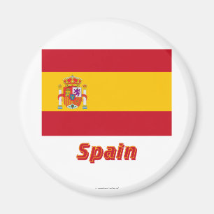 Íman Bandeira da espanha com nome