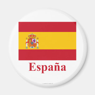 Íman Bandeira da espanha com nome no espanhol