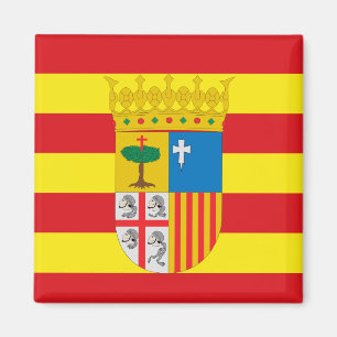 Íman Bandeira da Espanha de Aragão (Comunidade Autônoma