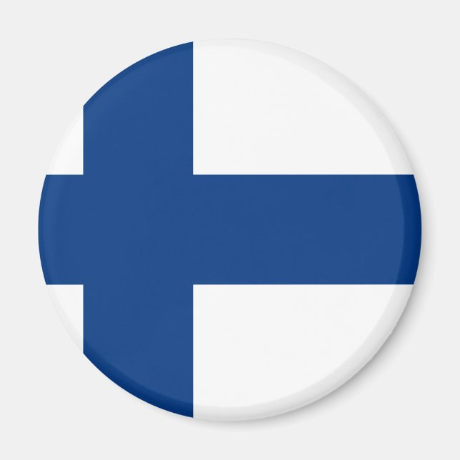 Íman Bandeira da Finlândia (Suomen lippu, Finlands flag (Frente)