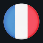 Íman Bandeira da França<br><div class="desc">Bandeira da France Emoji. Emoji art Versão 2 de EmojiOne. Licenciado sob Creative Commons (CC-BY 4.0).</div>