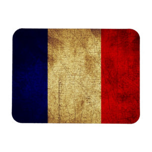 Íman Bandeira da França em Grunge