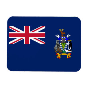 Íman Bandeira da Geórgia do Sul e Ilhas Sandwich do Sul