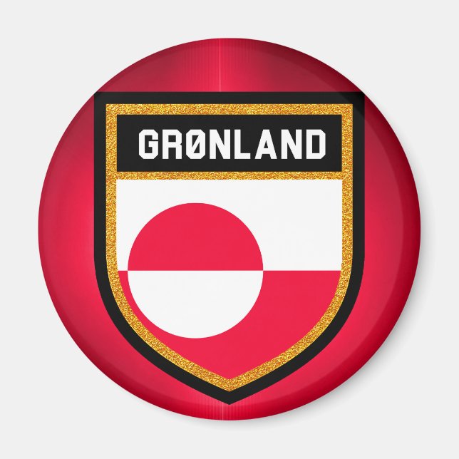 Íman Bandeira da Gronelândia (Frente)