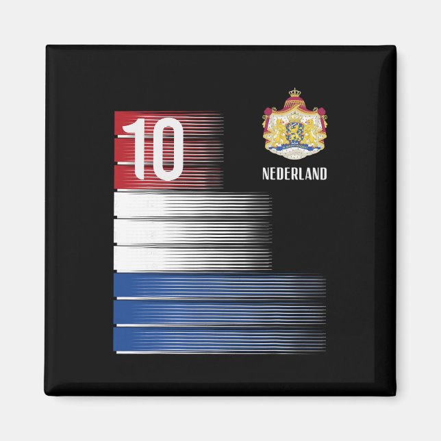 Íman Bandeira da Holanda 10 Futebol Laranja Holandês Ho (Frente)