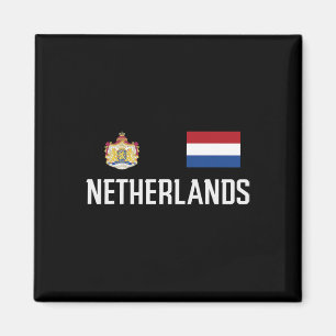 Íman Bandeira da Holanda Fã de Futebol Soccer Homens Mu