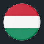 Íman Bandeira da Hungria<br><div class="desc">A bandeira húngara é um tricolor horizontal carregado com um emblema no meio. As cores usadas na bandeira são vermelho, branco, verde. A proporção da bandeira húngara é de 1:2. O pavilhão da Hungria foi adotado em 1957. O primeiro uso do atual design de bandeira foi em 1848. A última...</div>