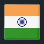 Íman Bandeira da Índia (Índia)<br><div class="desc">Produtos de Sinalizador Mundial Personalizáveis - Sinta-se livre para adicionar seu próprio texto.</div>