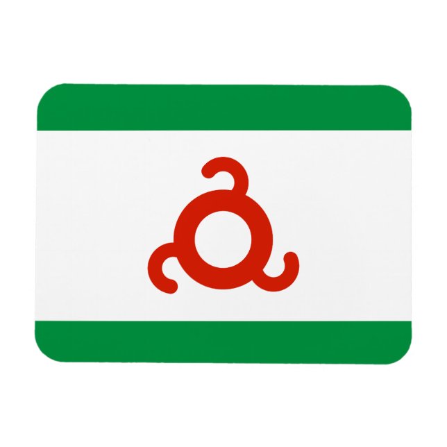 Íman Bandeira da Inguchétia (Horizontal)
