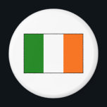 Íman Bandeira da Irlanda<br><div class="desc">A imagem mostra a Irish Flag ou Flag da Irlanda,  o tricolor verde,  branco e laranja.</div>