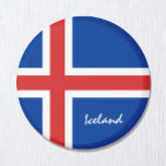 Íman Bandeira da Islândia e Islândia - fãs de viagem/es<br><div class="desc">Imãs de geladeira: Islândia e Europa - adoro o meu país e os patriotas viagem islandeses</div>