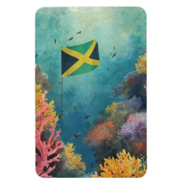 Íman bandeira da Jamaica debaixo d'água 10/25