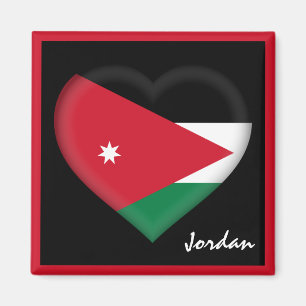 Íman Bandeira da Jordânia e do Coração da Jordânia
