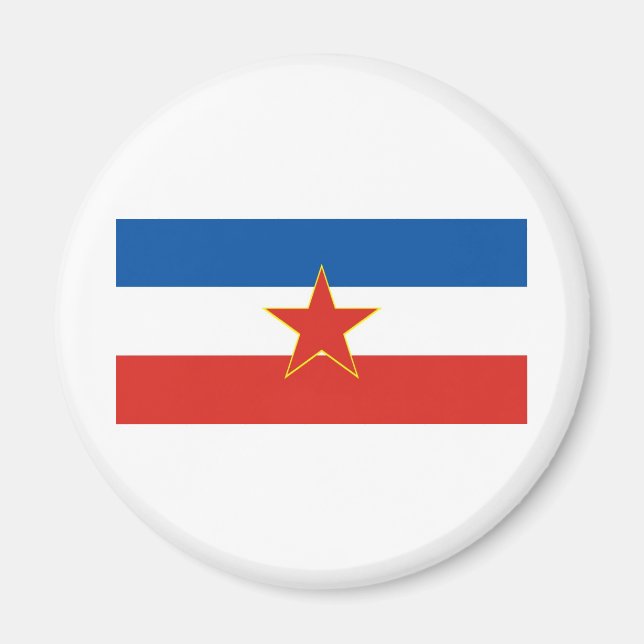 Íman bandeira da jugoslávia (Frente)