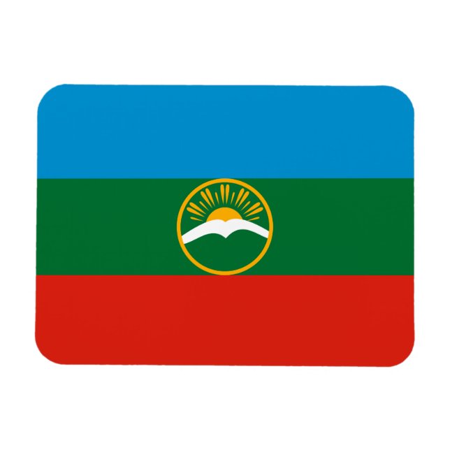 Íman Bandeira da Karachay-Circássia (Horizontal)