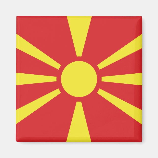 Íman Bandeira da Macedônia do Norte (Frente)