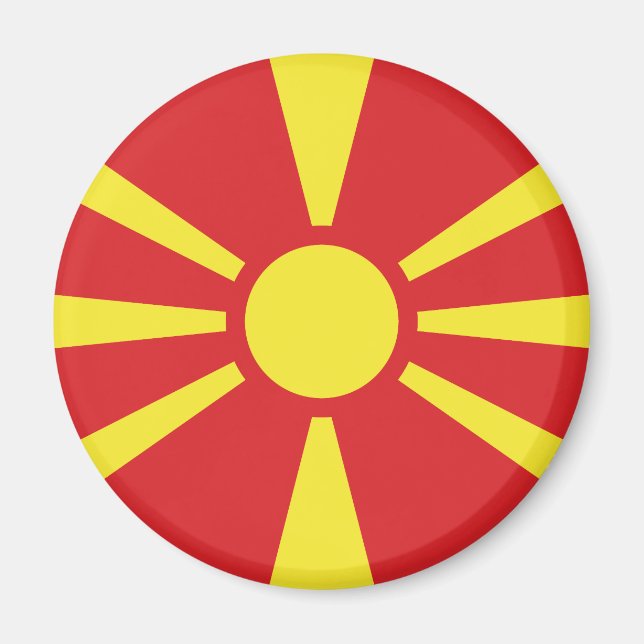 Íman Bandeira da Macedônia do Norte (Frente)