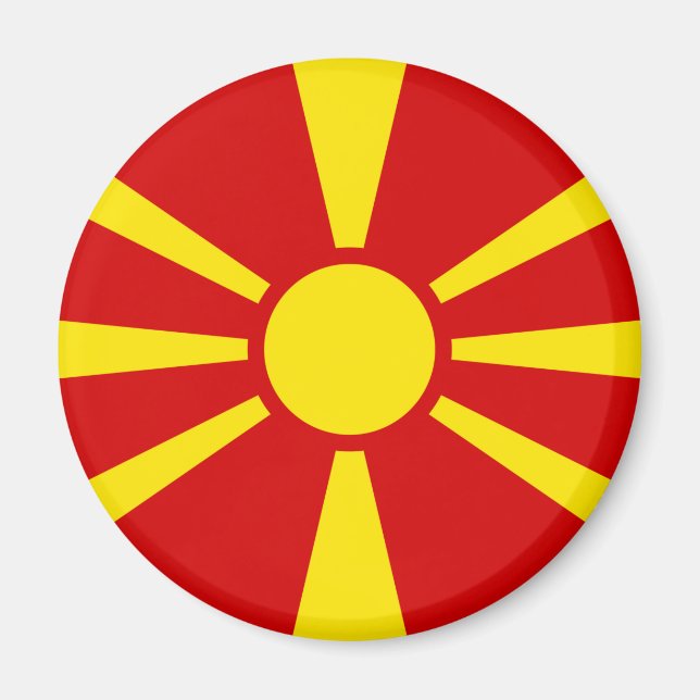 Íman Bandeira da Macedônia do Norte (Frente)