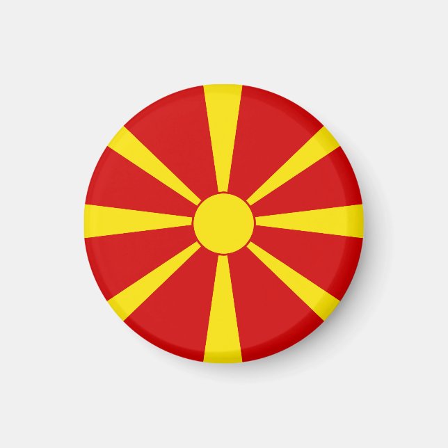 Íman Bandeira da Macedônia do Norte (Frente)