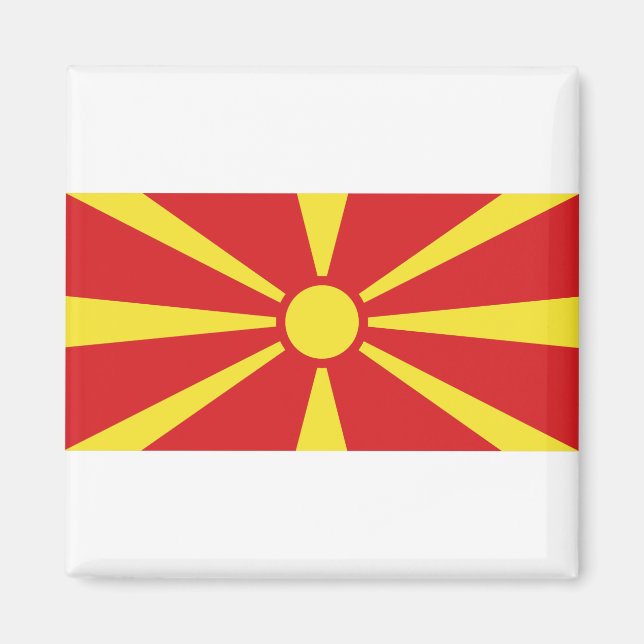 Íman Bandeira da Macedônia do Norte (Frente)